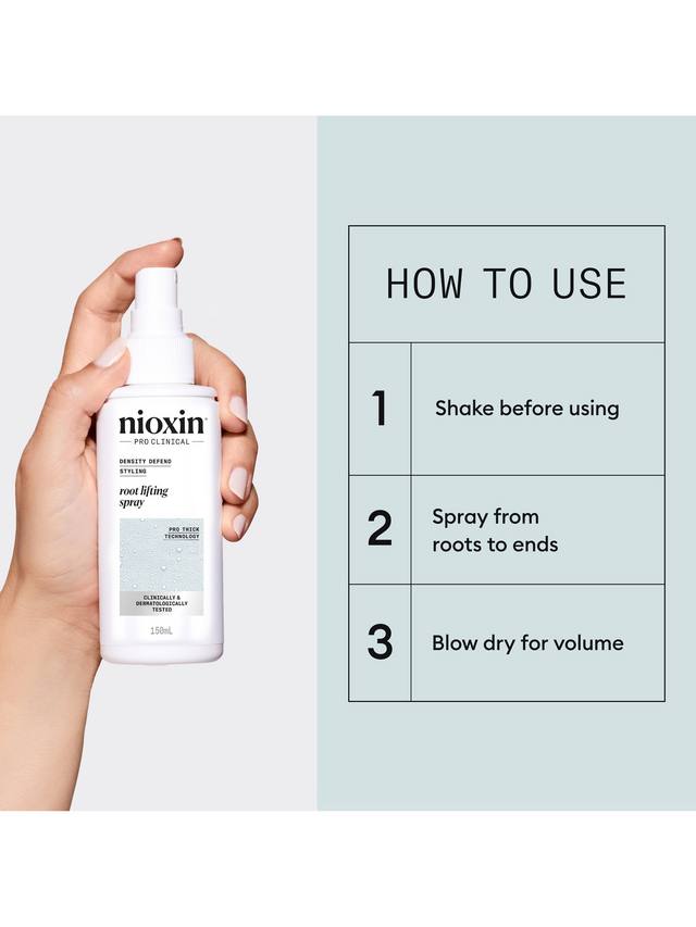 Nioxin Pro Clinical Density Defend Styling Root Lifting Hair Thickening Spray, 150ml