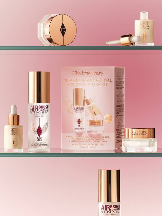 Charlotte Tilbury Immediate Skin Revival + Flawless Base Kit Skincare Gift Set